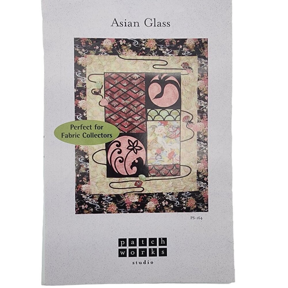 ASIAN Glass QUILT Sewing Pattern Stained Glass Oriental Patchworks Canada NEW